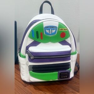 Loungefly Buzz Lightyear Backpack - Green, Purple, White